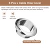 QUARKZMAN 6 Pieces Cable Hole Cover, 25mm (1") ABS, Office