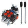 findmall 2 Spool 11GPM 3625PSI Hydraulic Directional Control Valve, SAE