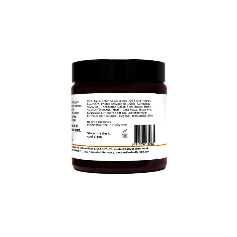 Silber-MSM Crème with Lemon Myrtle and Lemons Tea Tree Essential