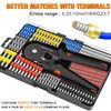 SWANAMB Ferrule Crimping Tool Kit with AWG23-7 Hexagonal Ferrule Crimper