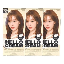 Mise-en-scène Hello Cream Hair Dye 10WLB Warm Light Brown x3 / 미쟝센 헬로크림 염색약 10WLB 웜라이트브라운 x3개