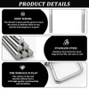 GIAK U-bolt U-bolt stainless steel 316 U shackle M6 with