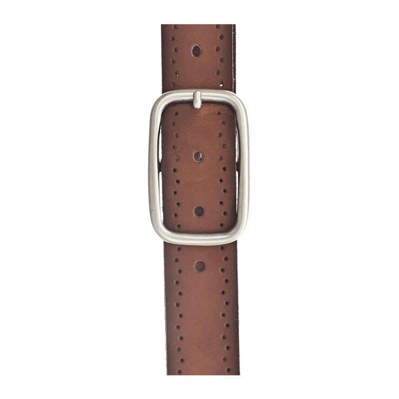 MUSTANG Women's Velour Belt, Cognac