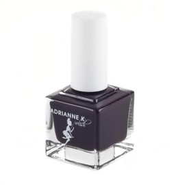 ADRIANNE K GLOSSY BLACK CHERRY NAIL POLISH, DIBA! QUICK DRY. HIGH SHINE. VEGAN.51 FL OZ
