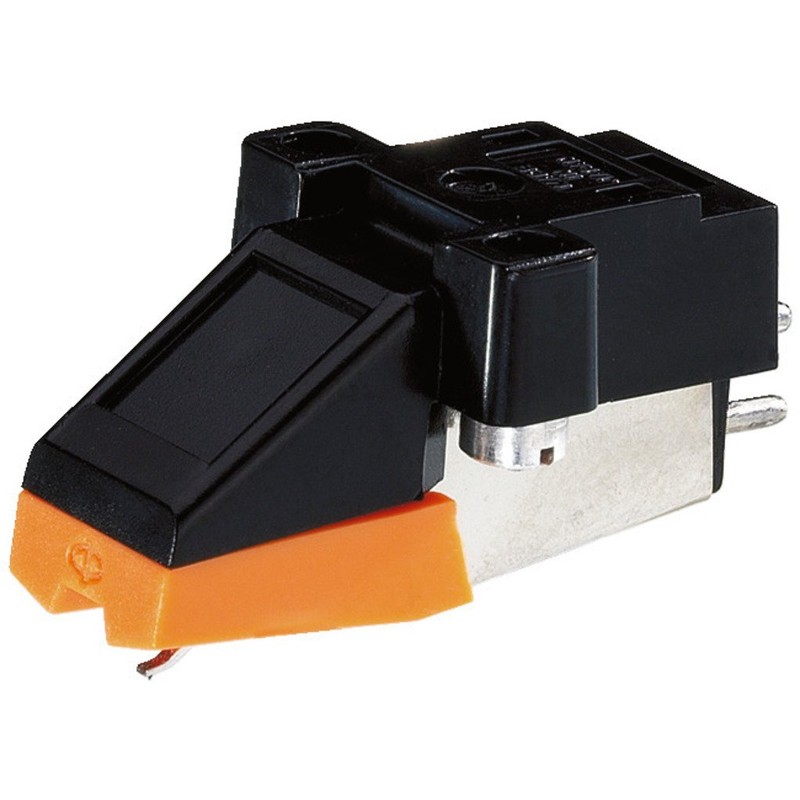 MONACOR EN-24 Stereo Pickup Magnet System with Diamond Needle Orange/Black
