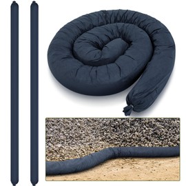 Wesnoy 2 Pcs Sediment Filter Erosion Control Blanket Silt Fence Sock with Stuffers Drain Stormwater Sediment Filter for Erosion Control and Storm Drain Protection (5" x 15')