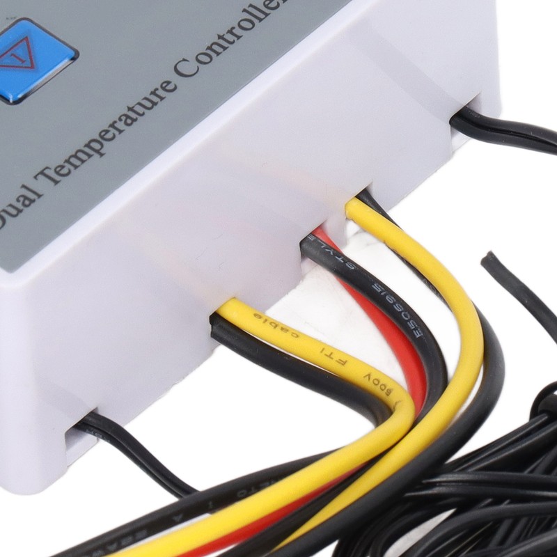 Dual Display Temperature Humidity Controller Heating Cooling Thermostat Switch NTC