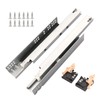 6 Pair 14 Inch Undermount Soft Close Drawer Slides,Bottom Mount