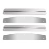 24" Stainless Steel Mud Flap Weights Pair Weight w/Backing Plate