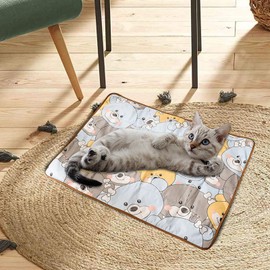 Reusable Pee Pads | Washable Pee Pads for Dogs | Non-Slip Dog Mat, Reusable Potty Training Pads in All-Seasoned for Potty, Bed