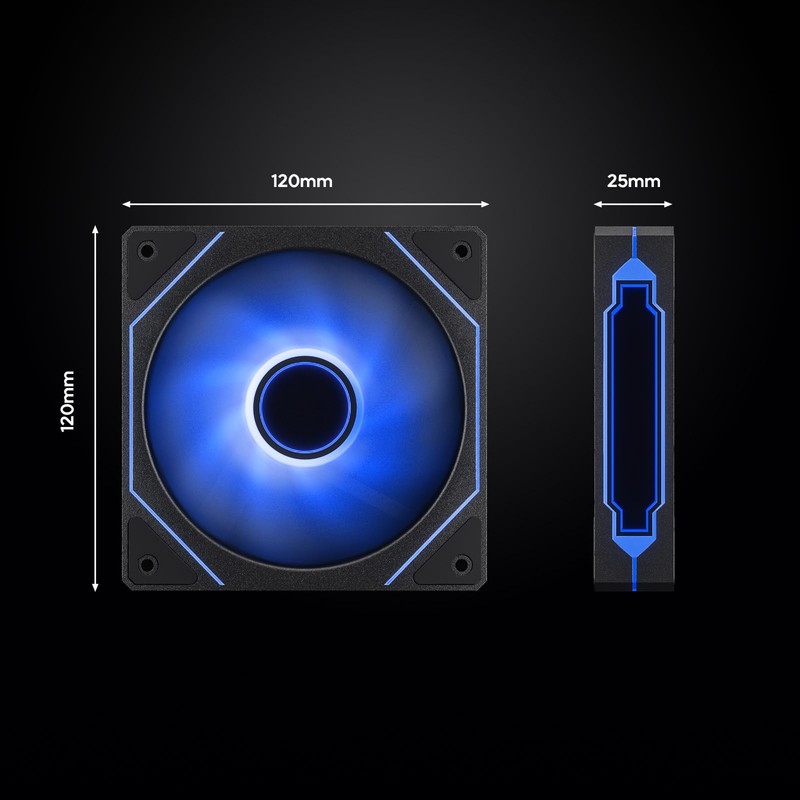 DARKROCK F120-3 in 1 120 mm Infinite Mirror Design Case