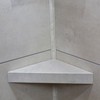 Palisade Vinyl Waterproof Corner Shower Shelf in Wintry Mix