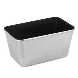 STP GOODS Cast Aluminum Bread Mold Rectangular, Loaf Pan, Perfect for Pound Cakes, Breads, & More, Dishwasher safe (Black)