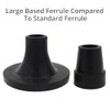 19mm 3/4" Large Based Self-Standing Rubber Foot Tip Ferrule for