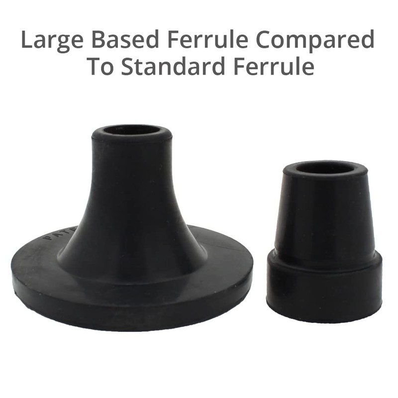 19mm 3/4" Large Based Self-Standing Rubber Foot Tip Ferrule for