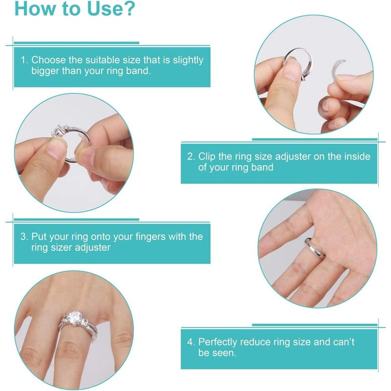 Invisible Ring Size Adjuster for Loose Rings Ring Adjuster Fit