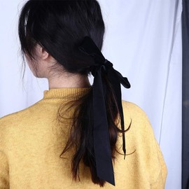 Leadigol Elastic Hair Rope Gift Velvet Party Ribbon Bow Hair Accessories Ponytail Holder