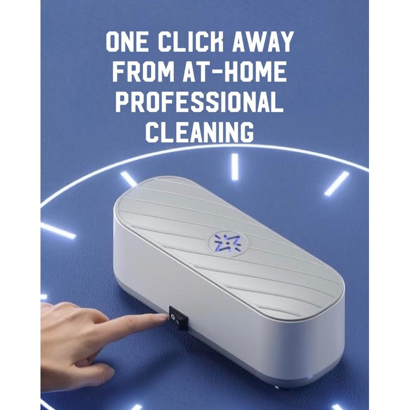 Ultrasonic Cleaner for Eyeglass, Glasses, Retainer, Jewelry, Silver, Earring, Retainer,