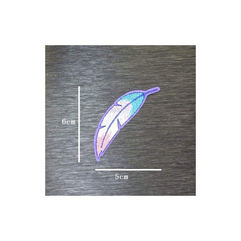 Feather Patch, Iron, Embroidery, Stylish, Applique, Easy to Use for