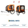 Unbranded Pet Trailer, Folding Pet Dog Trailer Cart for Bicycle,
