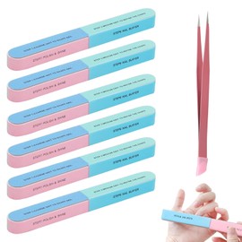 Nail Files 7-in-1 Set for Nails, Files for Gel Nails, Nail File, Washable, Reusable Builder Gel for Gel Nails, Multitool for Nail Design, Manicure, Pets and DIY, Portable Bag