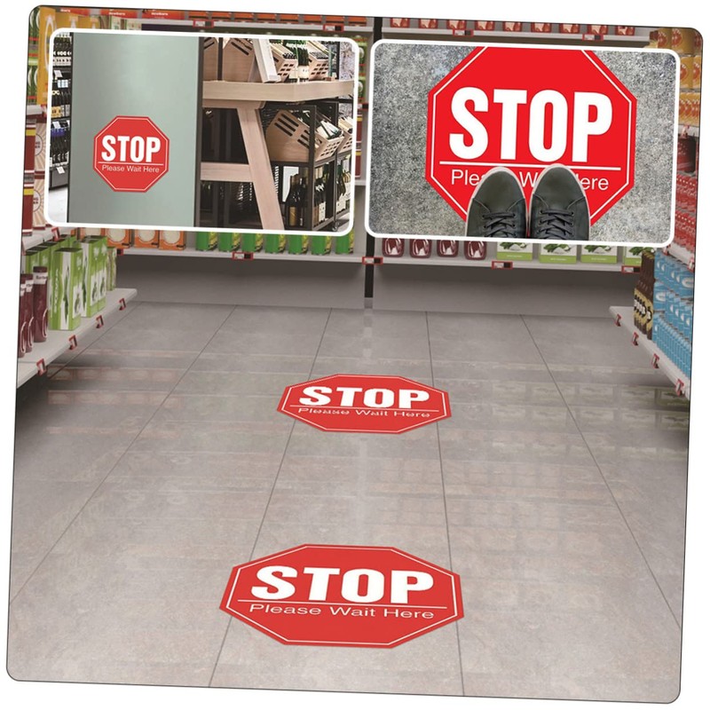 DOITOOL 5 Sheets Stop Sign, 7.8x7.8 Inches High Intensity Street