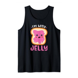 I'm With Jelly Best Friend Matching Couples Tank Top