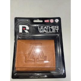 Rico Arizona Wildcats Embossed Brown Leather Trifold Wallet-FREE SHIPPING!