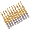 Tap Drill Set, 10 Pieces, Pitch: Approx. 0.03 inches (0.7