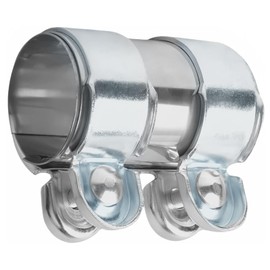 Doppelschelle Auspuffschelle Ø45mmx125mm Auspuffschelle Edelstahl Rohrverbinder, Auspuff Schellen Klemmen mit Doppelschelle, Auspuff Universal auspuffschelle Rohrverbinder