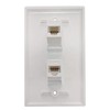 AV Wallplate Cat6 Ethernet Keystone Insert Jack Network Wall Plate