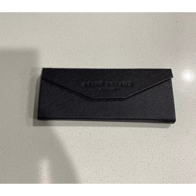PRIVÉ REVAUX Prive Revaux Sunglasses Eyeglasses Foldable Case NEW Black