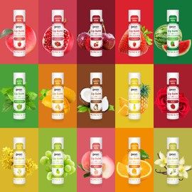 Dmsky DMSKY 30 Pack Lip Balm, Natural Lip Balm Bulk with Vitamin E and Coconut Oil, Moisturizing Soothing Chapped Lips-15 Flavors