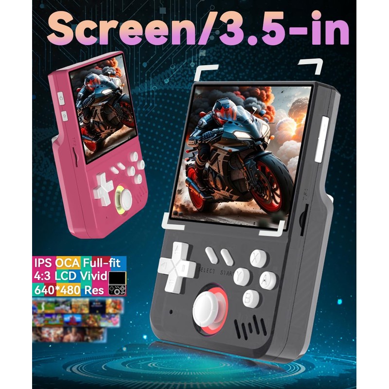 My Mini Handheld Game Console 3.5-in 640*480 IPS OCA Screen