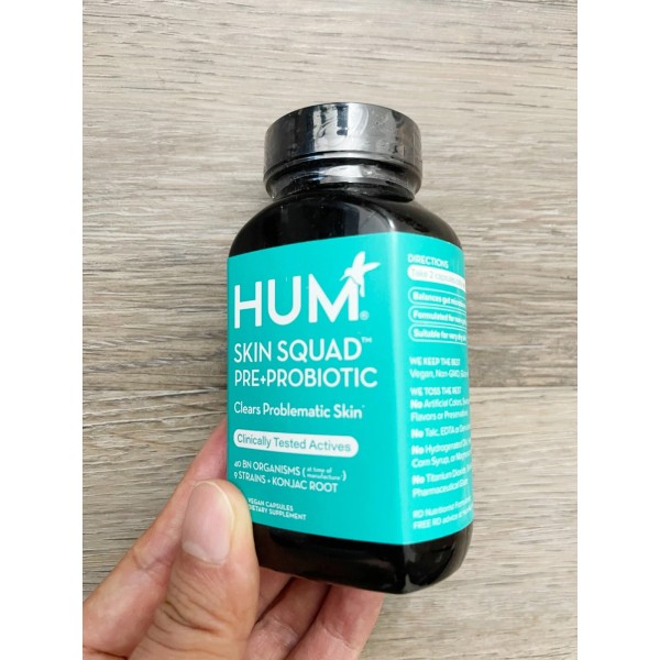 HUM Skin Squad - Probiotic Supplement for Clear Skin &