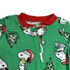 Peanuts Christmas Pajamas Sz 0/3 M Snoopy Charlie Brown Sleeper