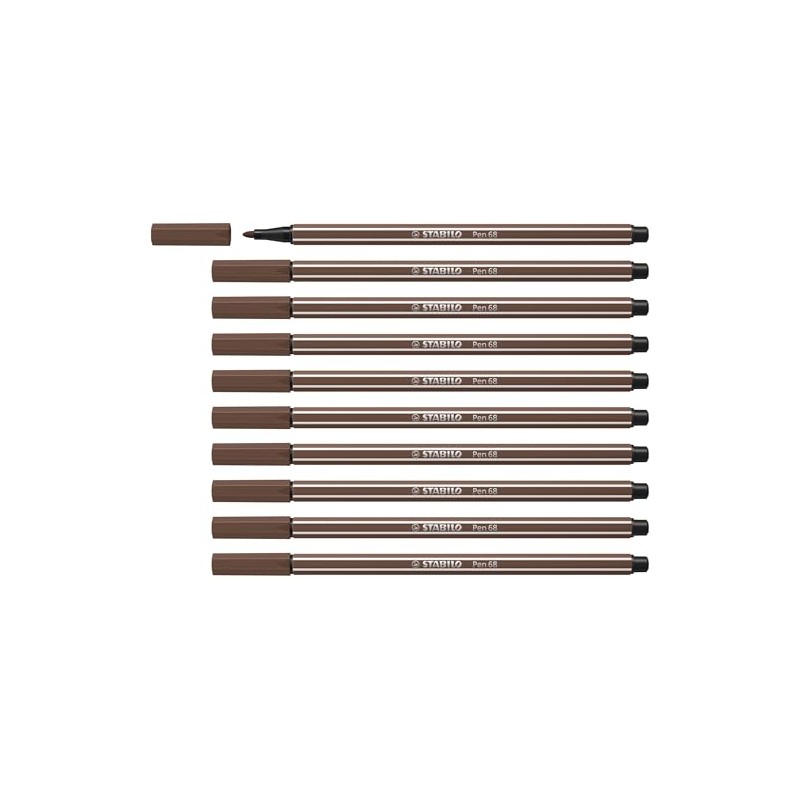 STABILO Pen 68 - Rotulador de punta de fieltro (10