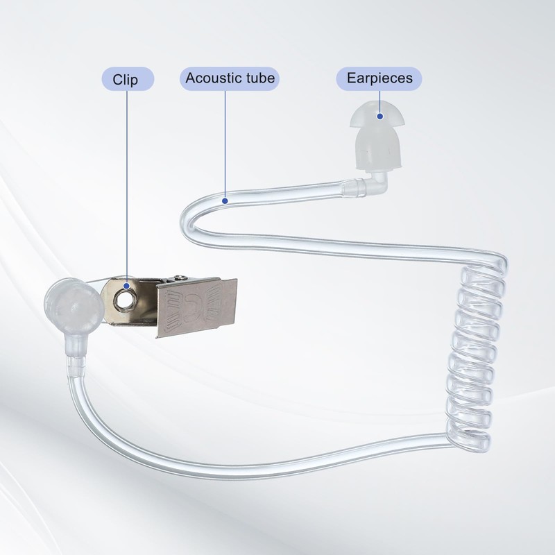 PATIKIL Earpiece Headphones Air Duct Replacement, Intercom Headset Accessories for