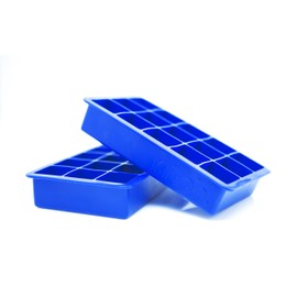 Kitch Cube Ice Tray 2 Pack Silicone Ice Cubes - Cobalt Blue