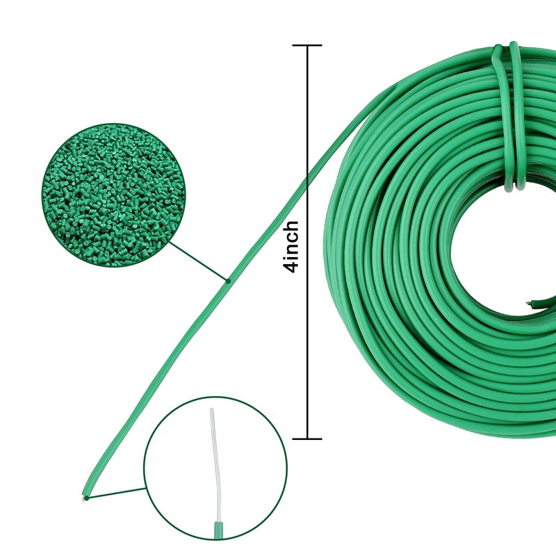 YDSL 100 Feet Soft Tie for Plants, Green Twist Garden