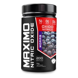 Óxido Nítrico Maximo Protein Pre Entreno 1kg 200 Servicios Moras