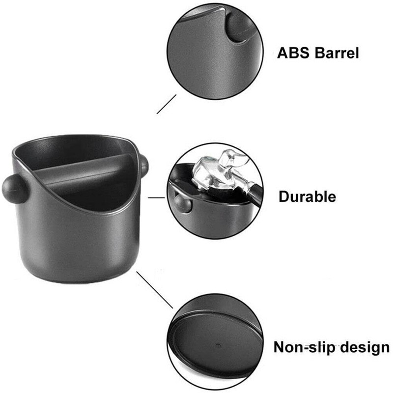 Coffee Knock Box, Shock Coffee Waste Bucket Container Grinds Knock