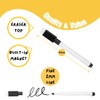 Kitastik 25 Dry Wipe Board Pens and Eraser Built-in White