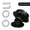 Acclcors Steering Wheel Quick Release Universal 6-Hole Snap Off Boss