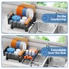 TOOLF Extendable Dish Drying Rack, 2 in 1 Multifunction Dish