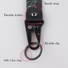 Llavero corto, Noche estrellada, 7.5x1 inch