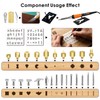 VECO-T Upgrade 40Pcs Wood Burning Kit, Craft Pyrography Tools for