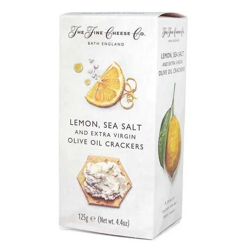 The Fine Cheese Co Sea Salt, Lemon & EVOO Crackers,
