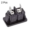 uxcell Uxcell C8 Panel Mount Plug Adapter 250V AC 2.5A