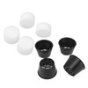 100 Set Hydroponic Grow Baskets Sponges Circular Planting Baskets Plant
